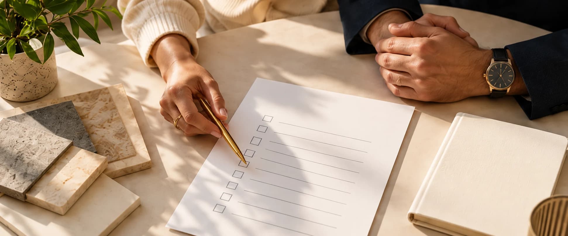 Business planning materials and a checklist